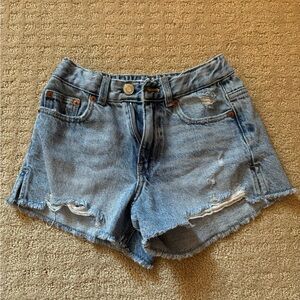 Zara Girls Frayed Denim Jean Shorts - Size 8/9
